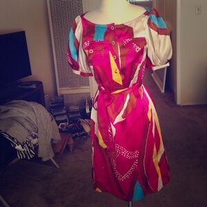 DVF Diane Von Furstenberg printed wrap dress